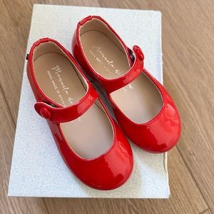 Manuela de Juan patent leather mini Mary Jane shoes